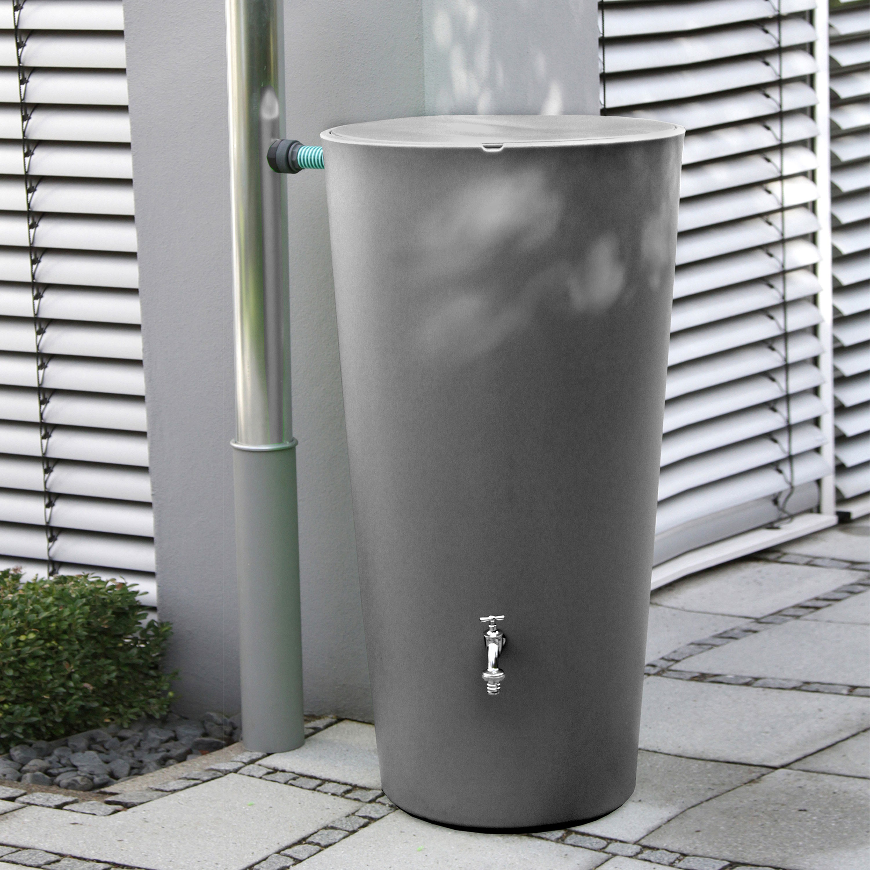 Regentonne anthrazit Modell Rainbowl 210 L